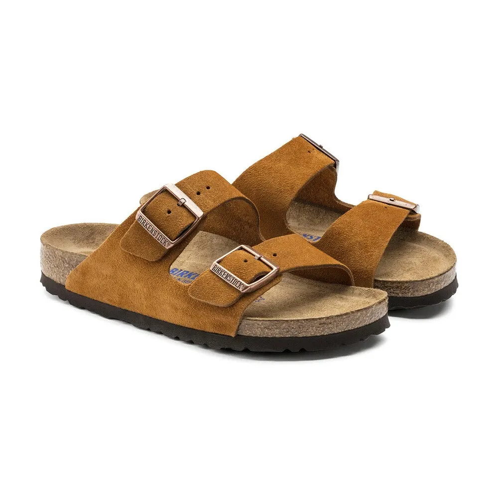 Sandals Arizona Suede Soft Footbed - Birkenstock - Modalova