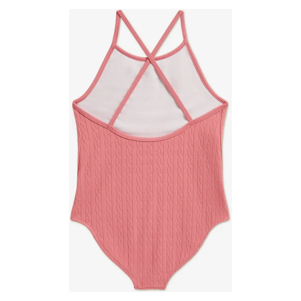 Mini-Cable Jacquard One-Piece Swimsuit - Ralph Lauren - Modalova
