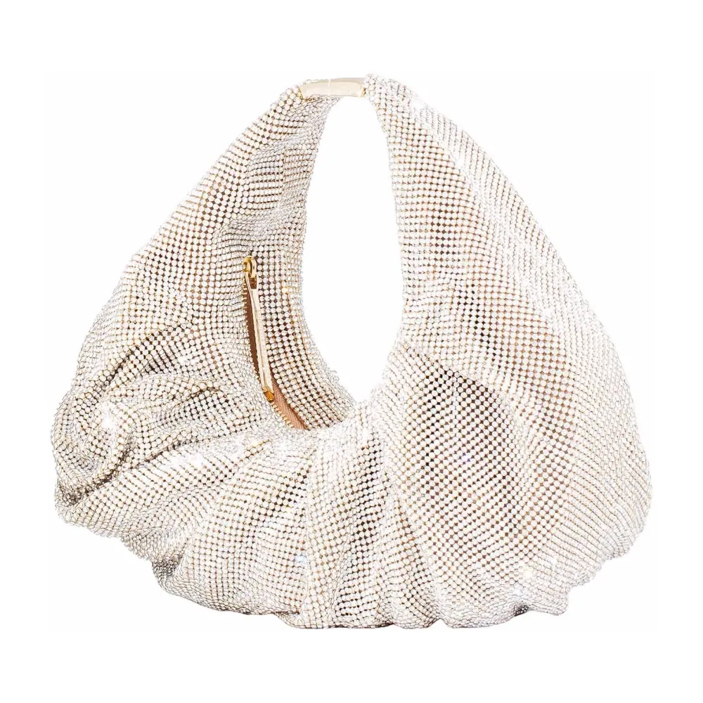 Champagne Mesh Frame Handbag - Benedetta Bruzziches - Modalova
