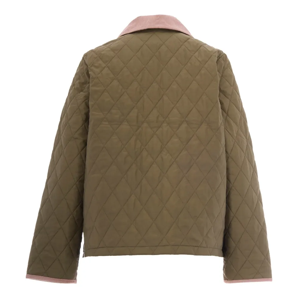 Cropped Liddesdale Quilted Jacket - Barbour - Modalova