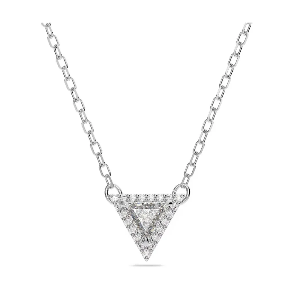 Trilliant-Cut Triangle Pendant Necklace - Swarovski - Modalova