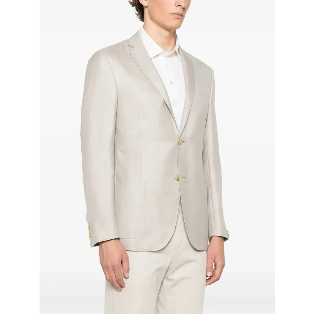 Luxury Wool Silk Linen Jacket - Corneliani - Modalova