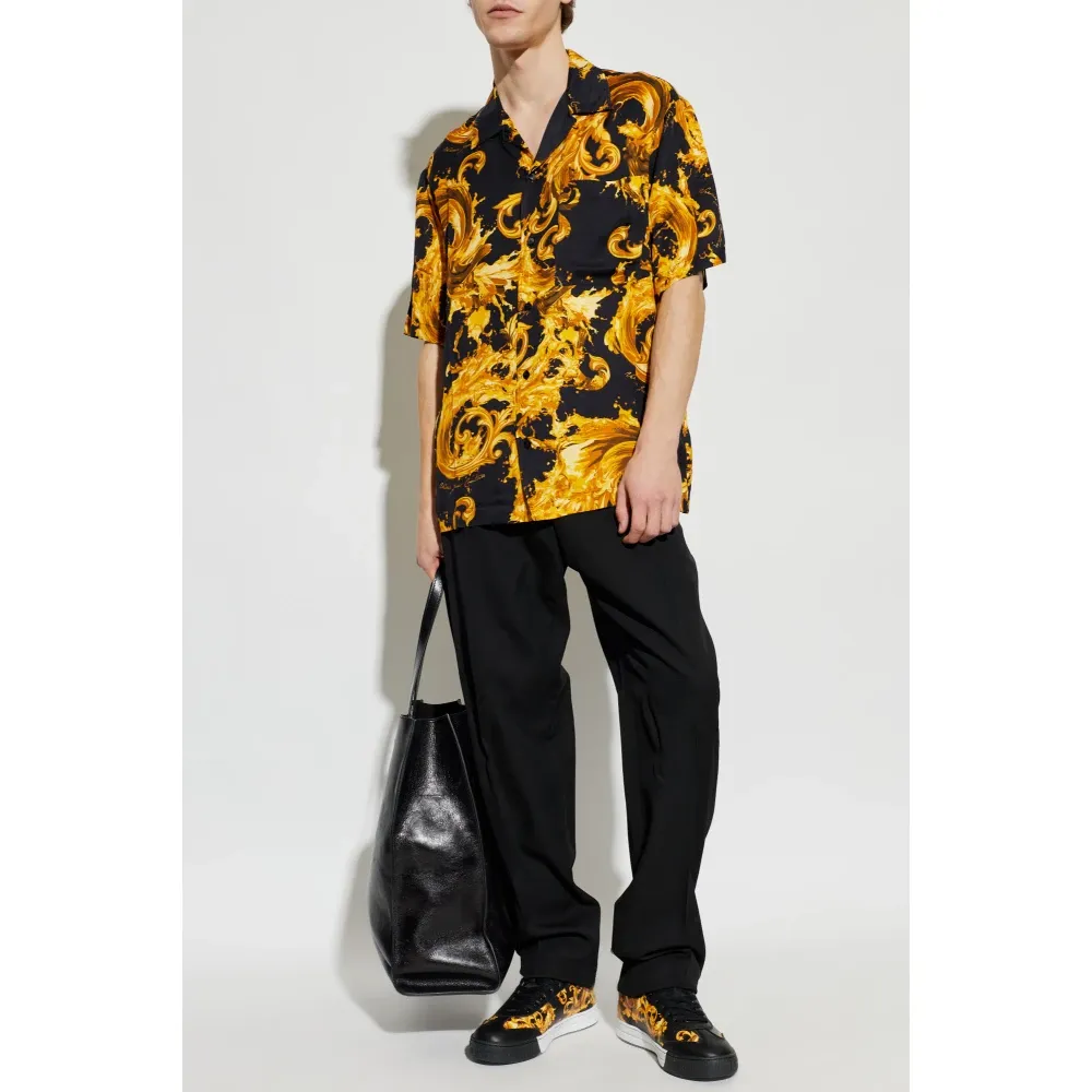 Barocco Patterned Shirt - Versace Jeans Couture - Modalova