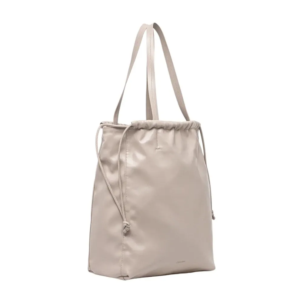 Polyurethane Tote Bag with Inside Pocket - Calvin Klein - Modalova