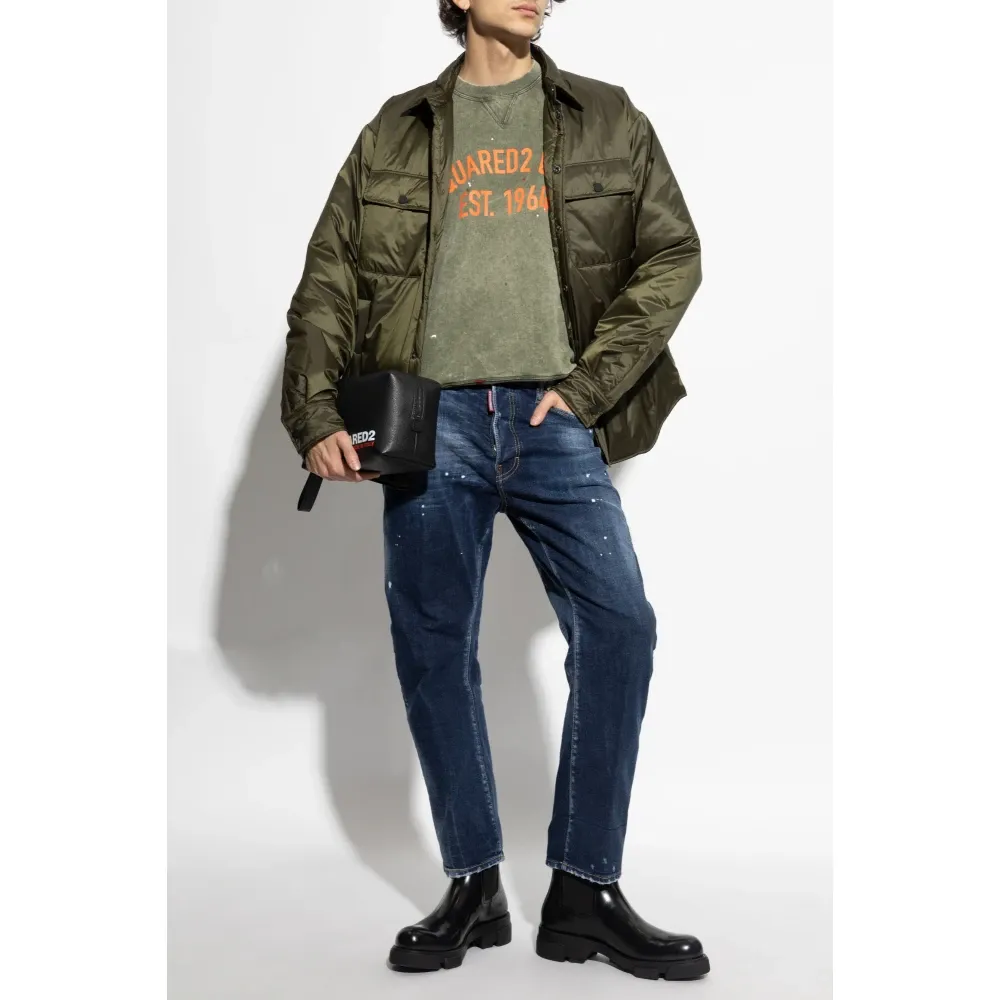 Sweatshirt with Vintage Effect - Dsquared2 - Modalova