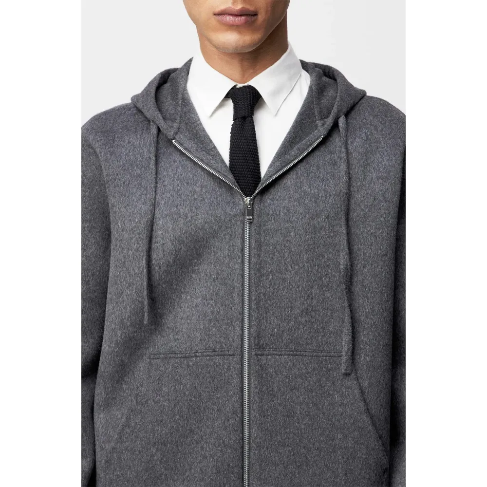 Wool Hoodie Jacket Anthracite - Drykorn - Modalova