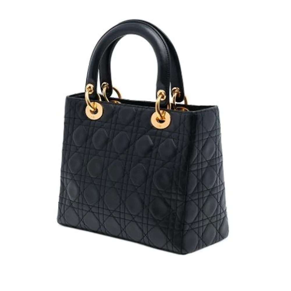Pre-owned Leather Handbag - Dior Vintage - Modalova