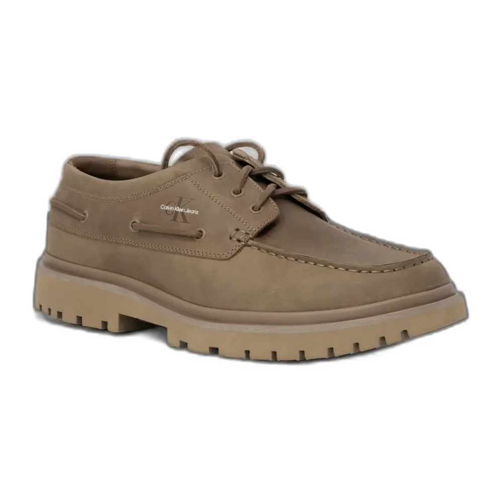 Elegant Men's Leather Boat Shoes - Calvin Klein Jeans - Modalova