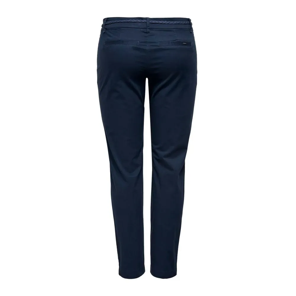Blue Lace-Up Women's Trousers - Only - Modalova