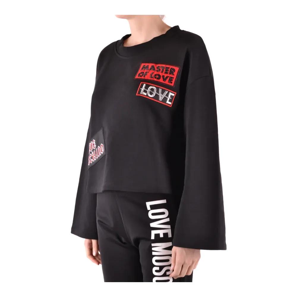 Oversized Silk Training Shirt - Love Moschino - Modalova