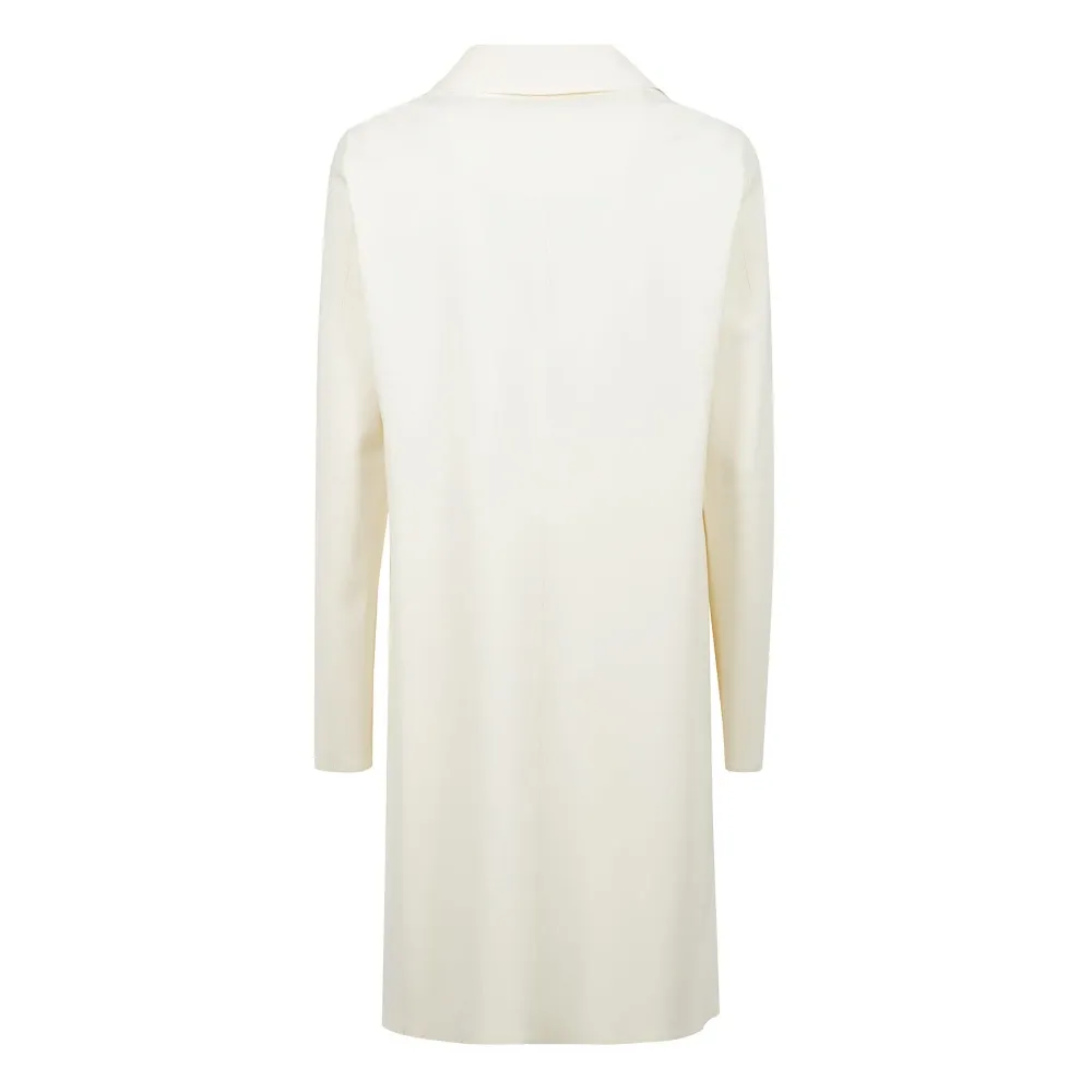 Technical jersey single-breasted coat - Herno - Modalova
