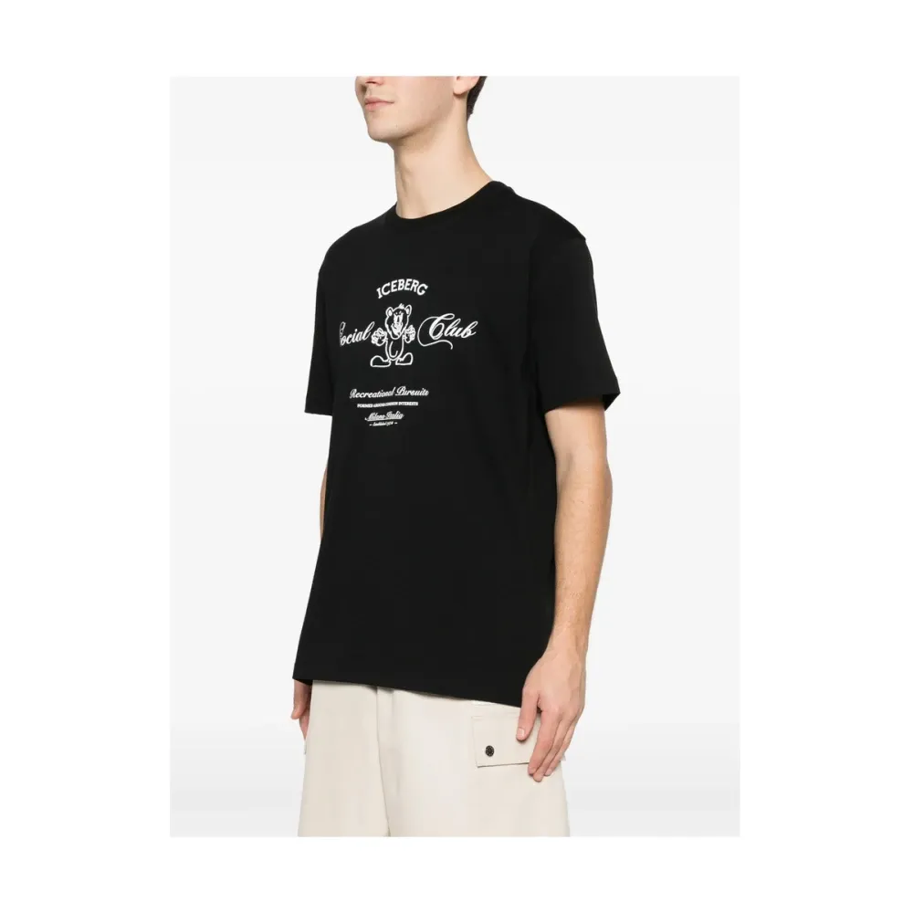 Graphic Crew Neck T-shirt - Iceberg - Modalova