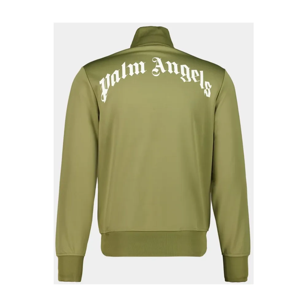 Track Jacket with Back Curved Logo - Palm Angels - Modalova