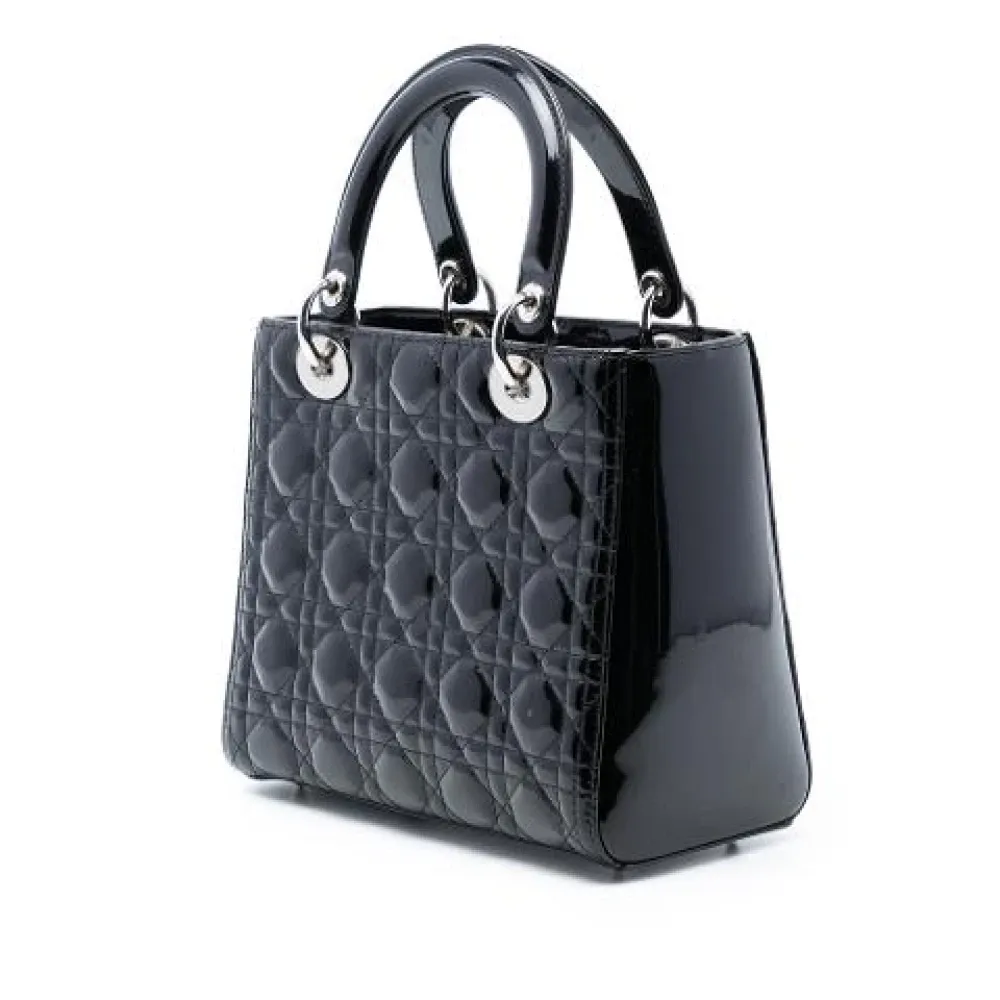 Pre-owned Vintage Leather Handbag - Dior Vintage - Modalova