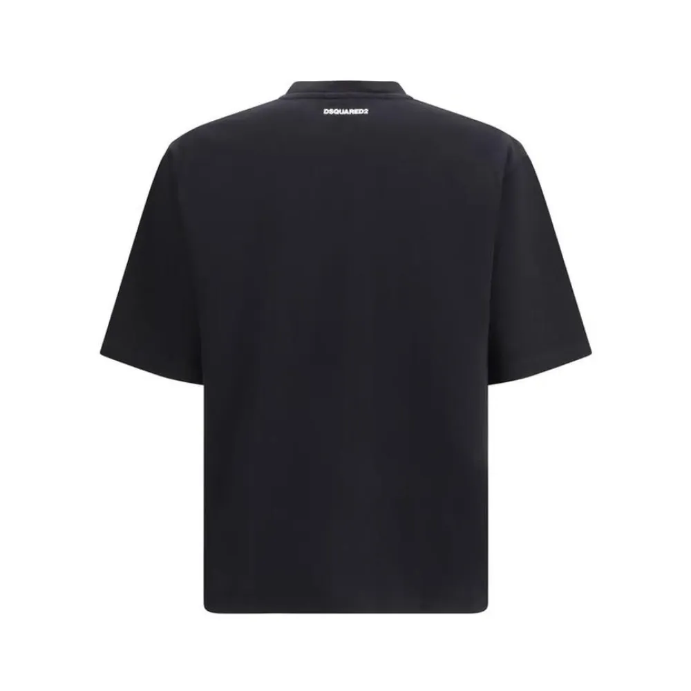 T-shirt in cotone con logo 3D - Dsquared2 - Modalova