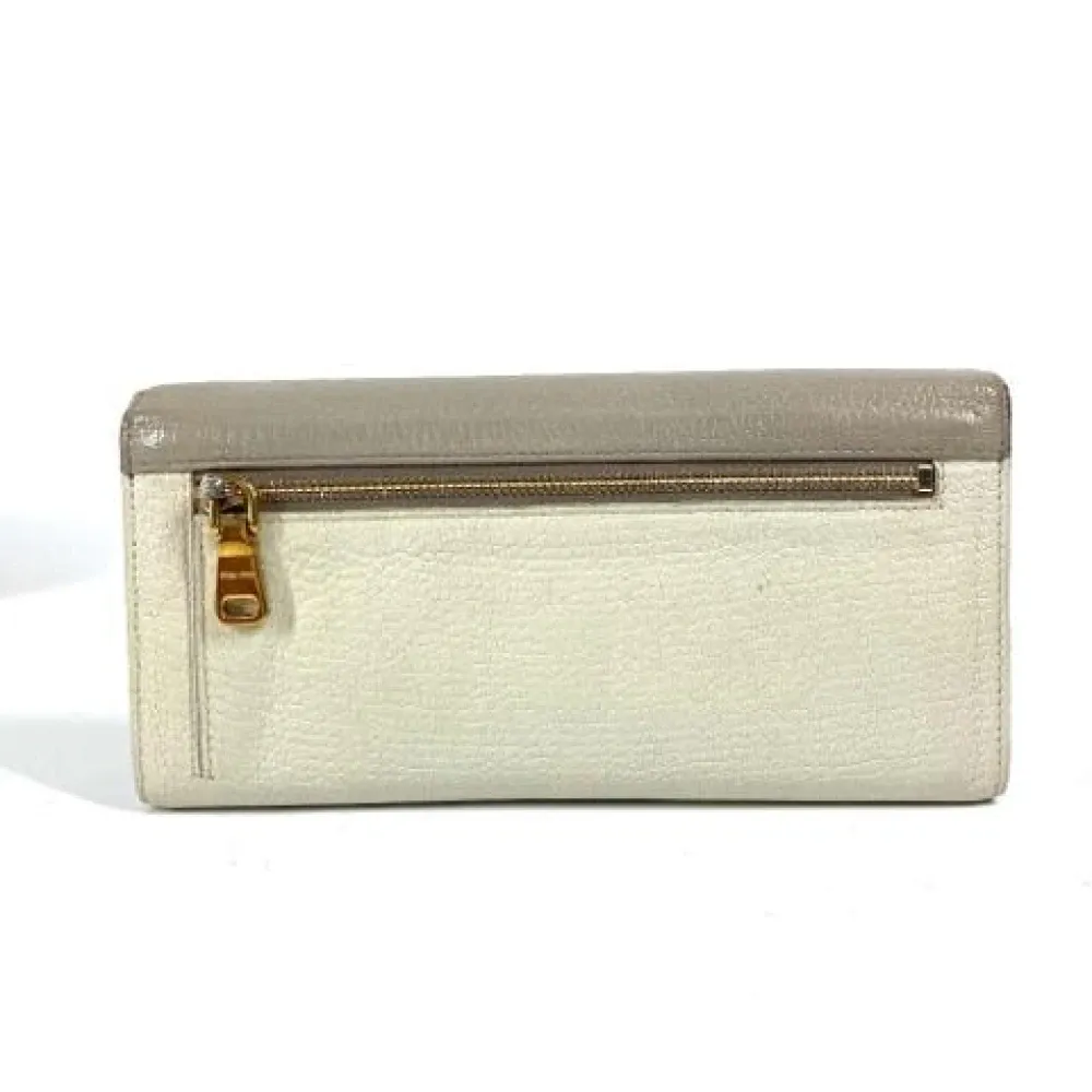 Pre-owned Leather Wallet - Miu Miu Pre-owned - Modalova
