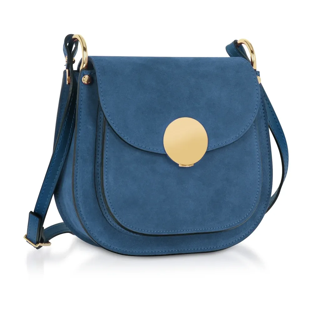 Agave Suede and Smooth Leather Shoulder Bag - Le Parmentier - Modalova