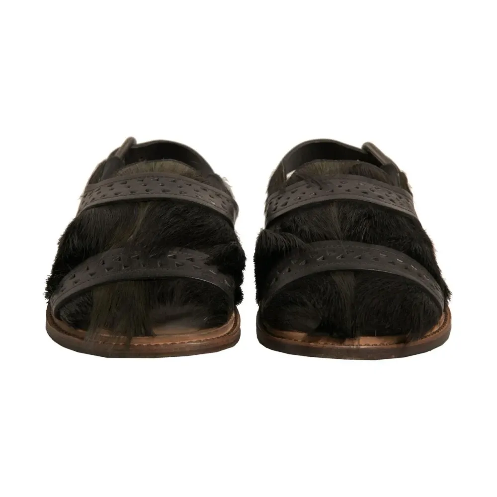 Luxury Hair Calf Sandals Model - Dolce & Gabbana - Modalova