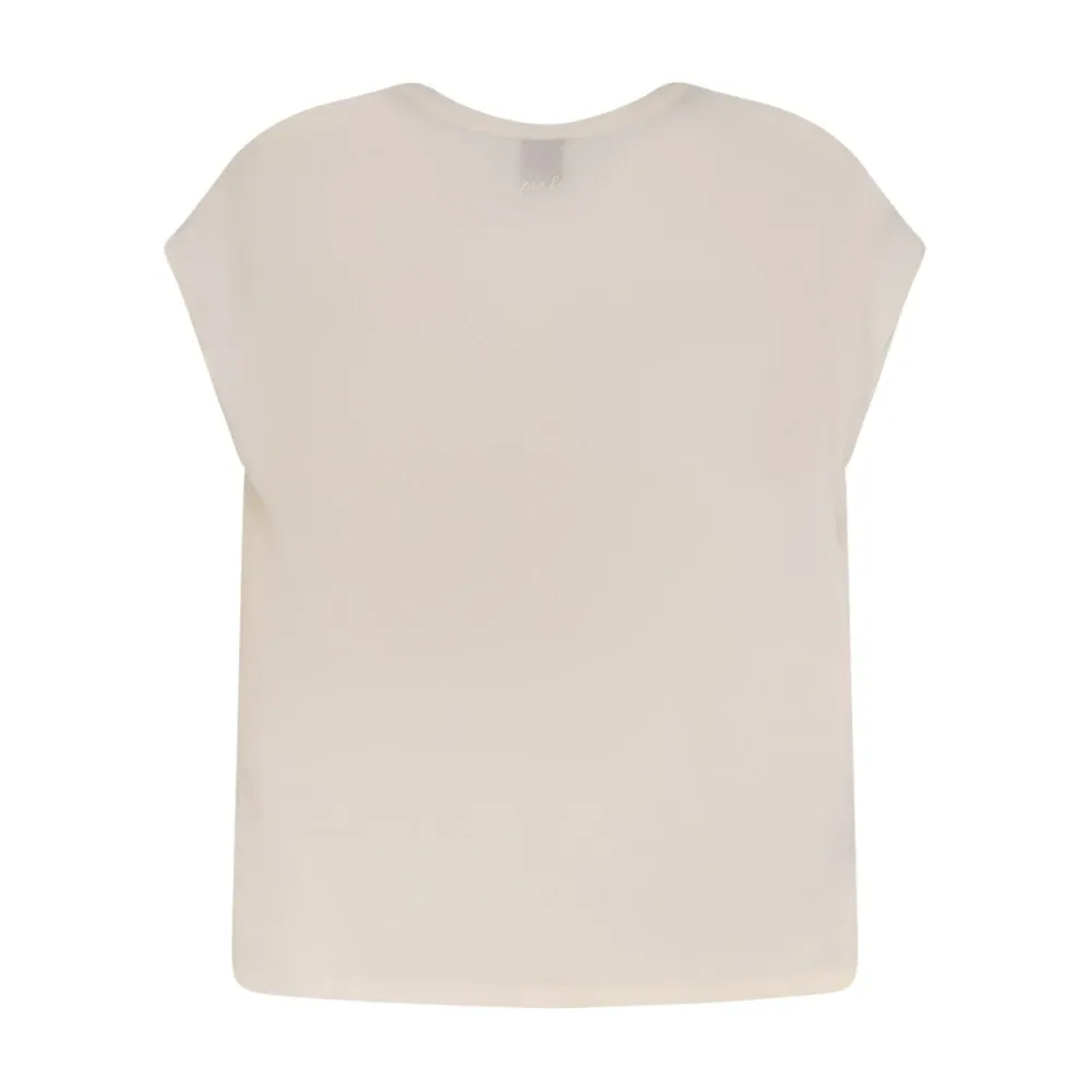 Crew-neck Silk Blouse - Pinko - Modalova