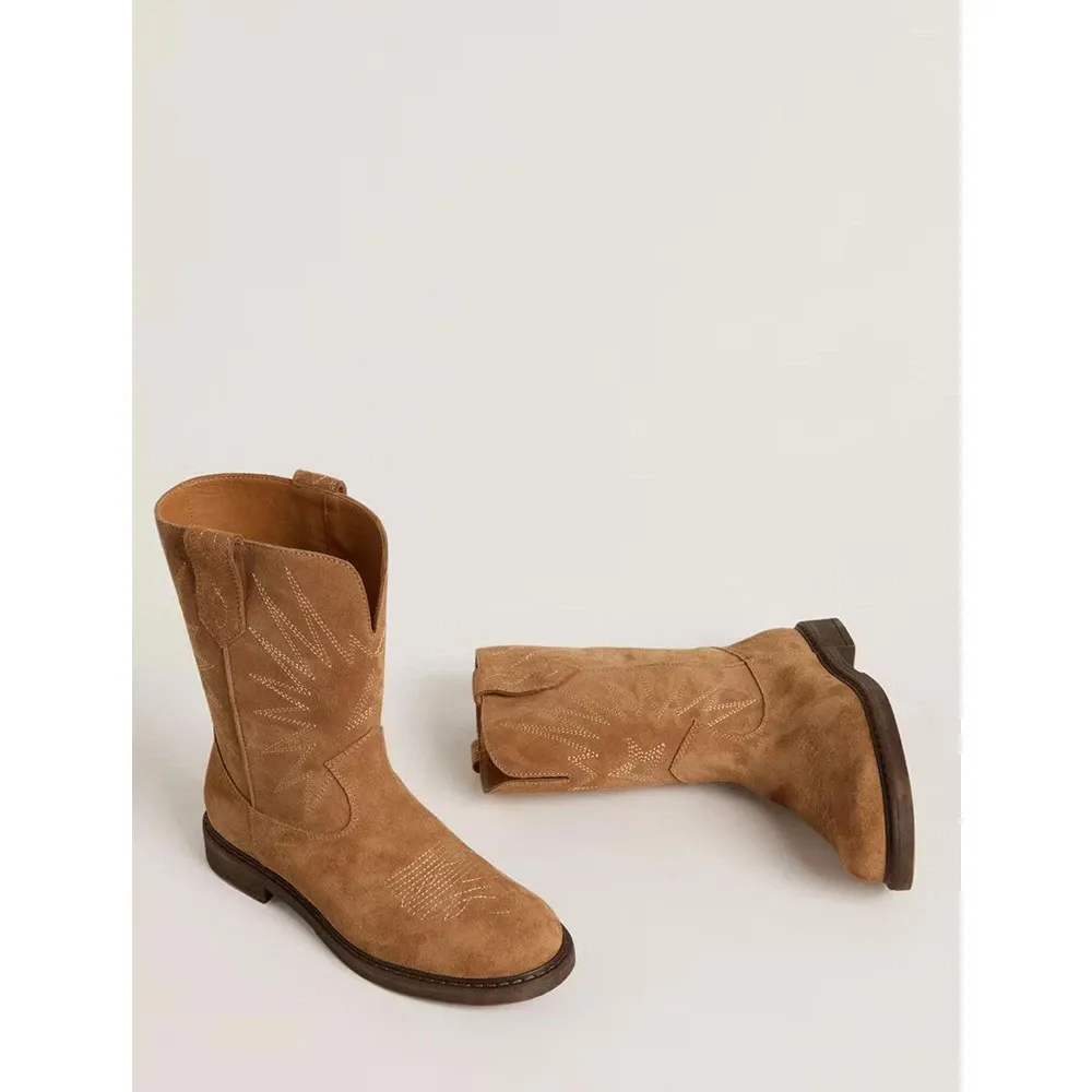 Kids Star Suede Boots - Golden Goose - Modalova