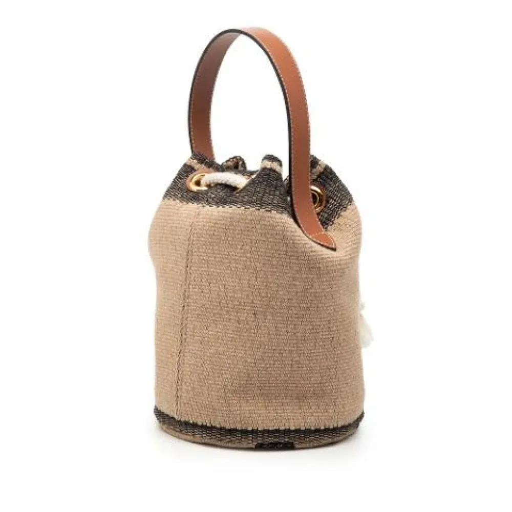 Pre-owned Raffia Bucket Bag - Celine Vintage - Modalova