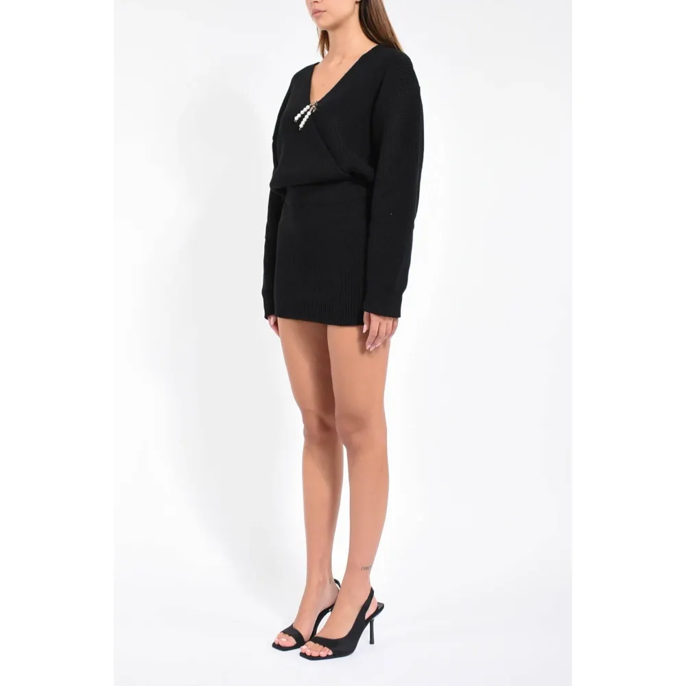 Mini Knit Dress with Jewel Pins - A Paper Kid - Modalova