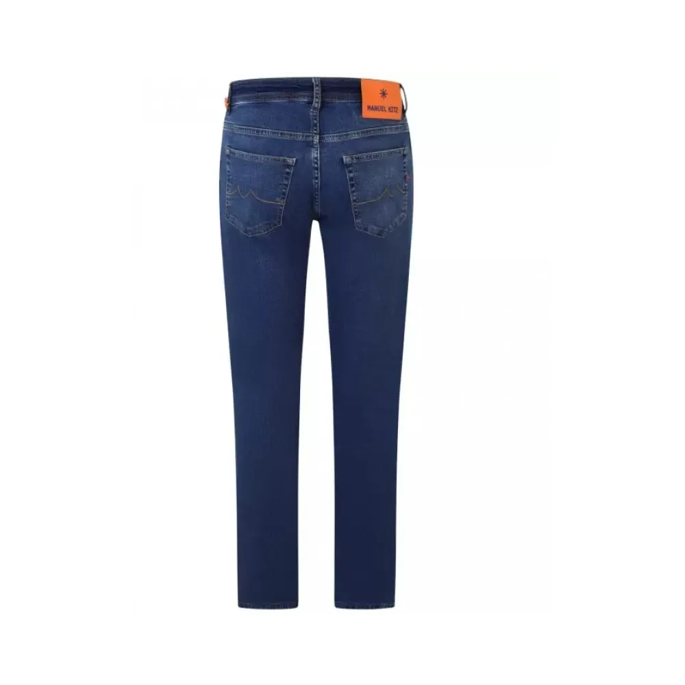 Blue Jeans Slim Fit Five Pockets - Manuel Ritz - Modalova