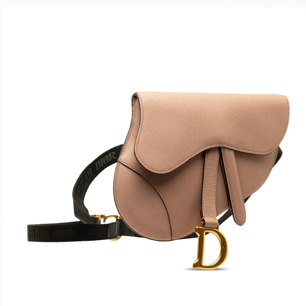 Pre-owned Leather Saddle Belt Bag with Removable Strap - Dior Vintage - Modalova