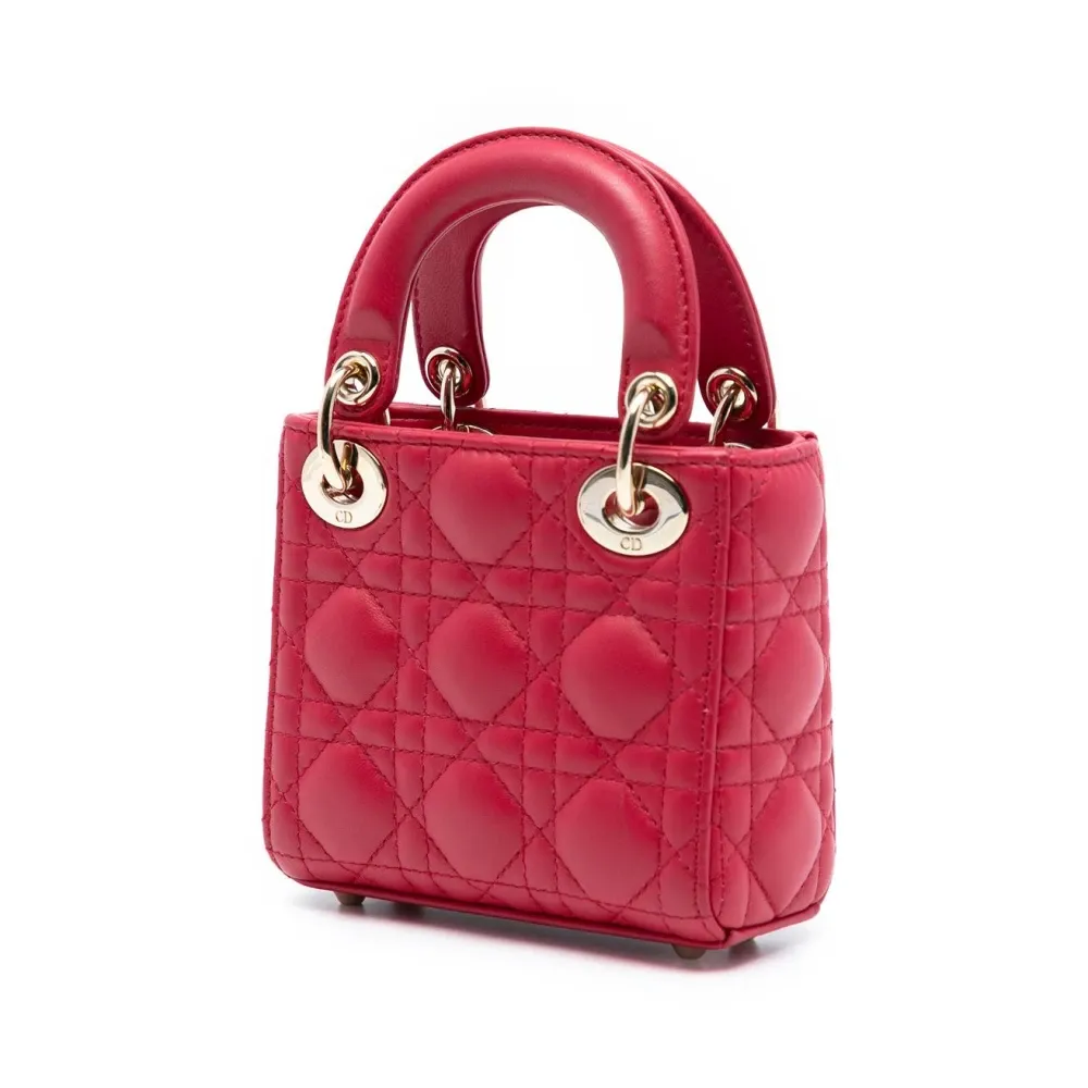 Pre-owned Mini Leather Handbag - Dior Vintage - Modalova