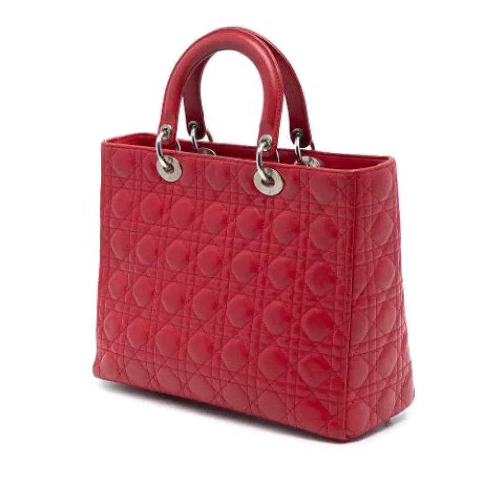 Pre-owned Vintage Leather Handbag - Dior Vintage - Modalova