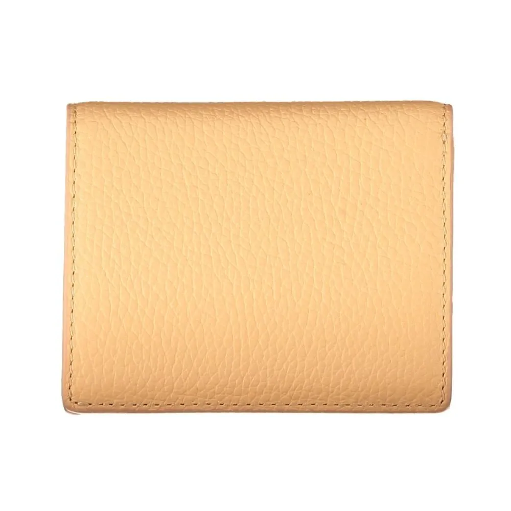 Orange Leather Wallet with Automatic Closure - Coccinelle - Modalova