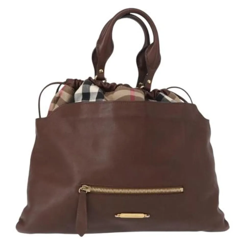 Pre-owned Leather Handbag - Burberry Vintage - Modalova