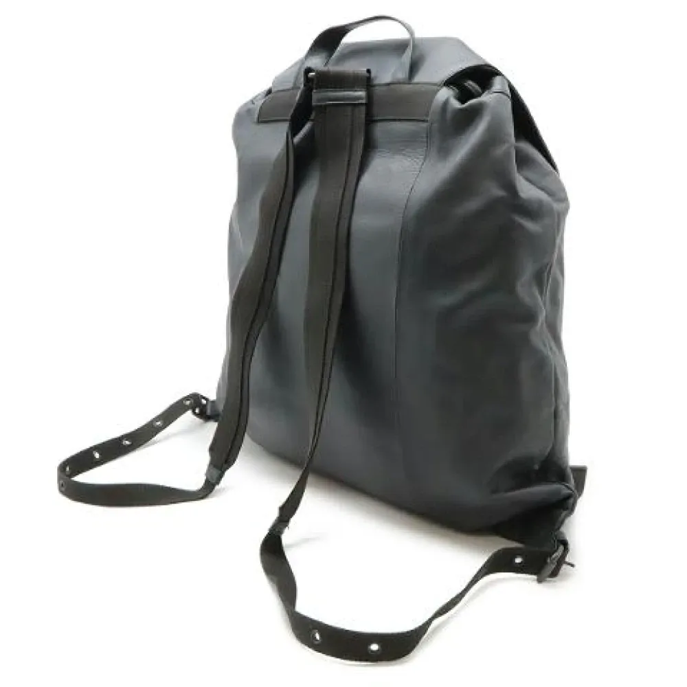 Pre-owned Intrecciato Calf Leather Backpack - Bottega Veneta Vintage - Modalova