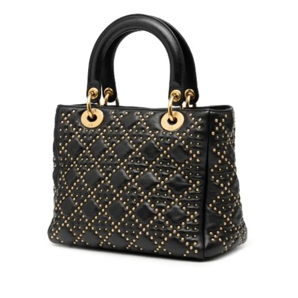 Pre-owned Vintage Leather Handbag - Dior Vintage - Modalova