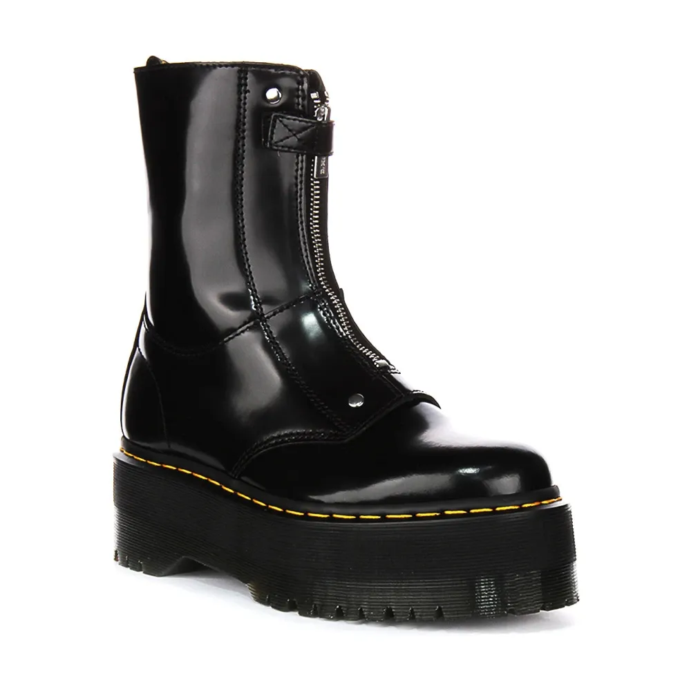 Chunky Platform Front Zip Up Boots - Dr. Martens - Modalova