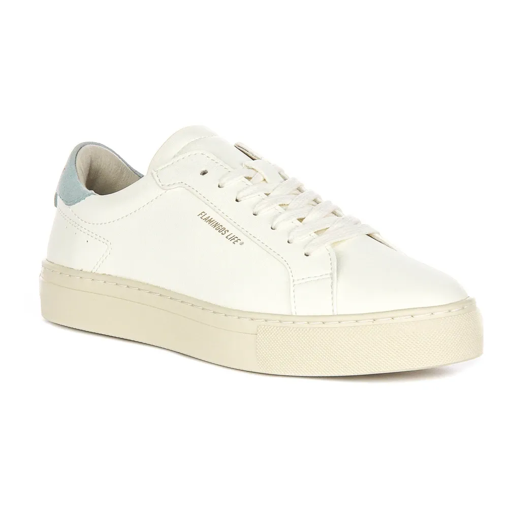 White Blue Vegan Trainers Women - Flamingos' Life - Modalova
