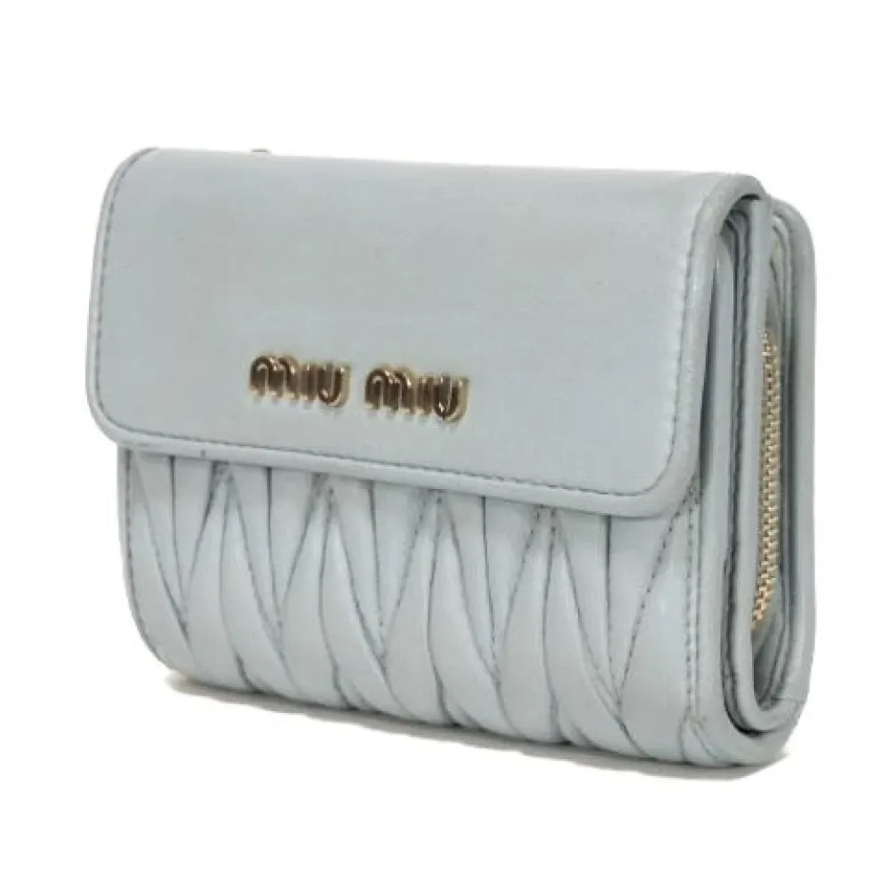 Pre-owned Leather Wallet - Miu Miu Pre-owned - Modalova