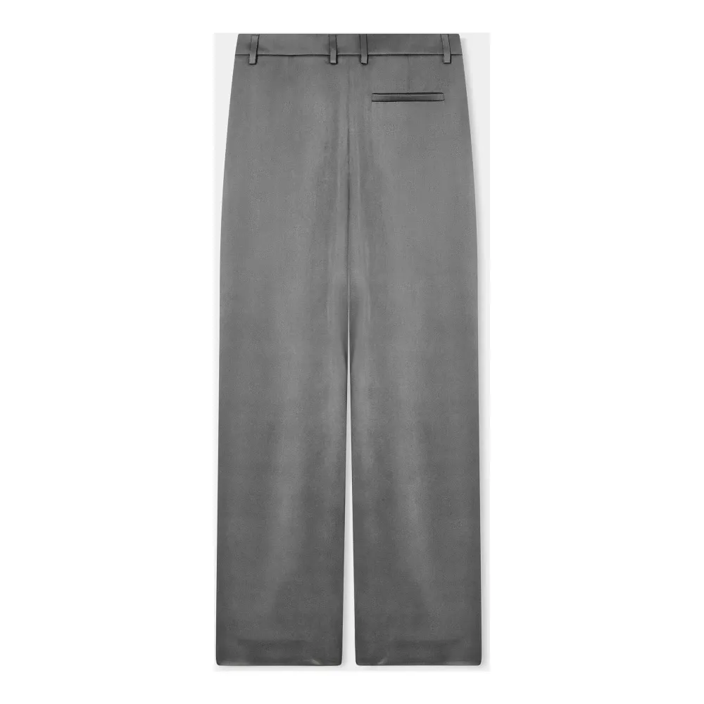 Silk Double Satin Single-Pleat Trousers - Giorgio Armani - Modalova