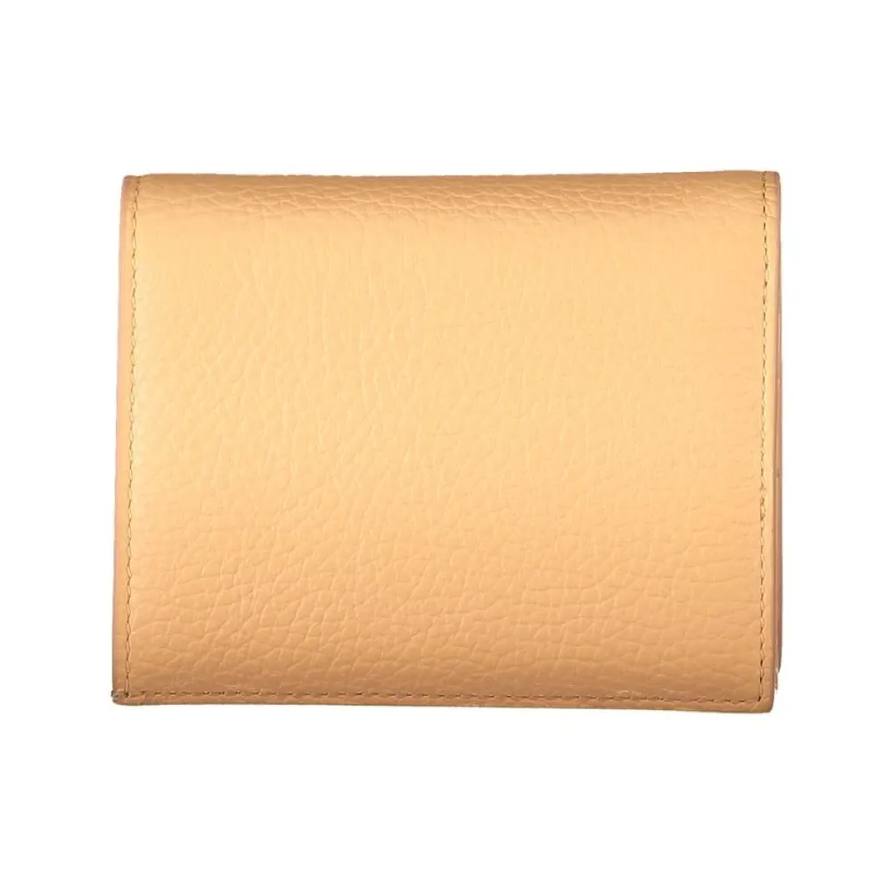 Orange Leather Wallet with Multiple Features - Coccinelle - Modalova