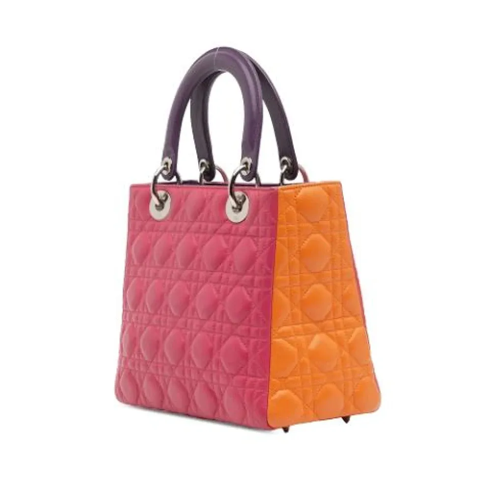 Pre-owned Vintage Leather Handbag - Dior Vintage - Modalova