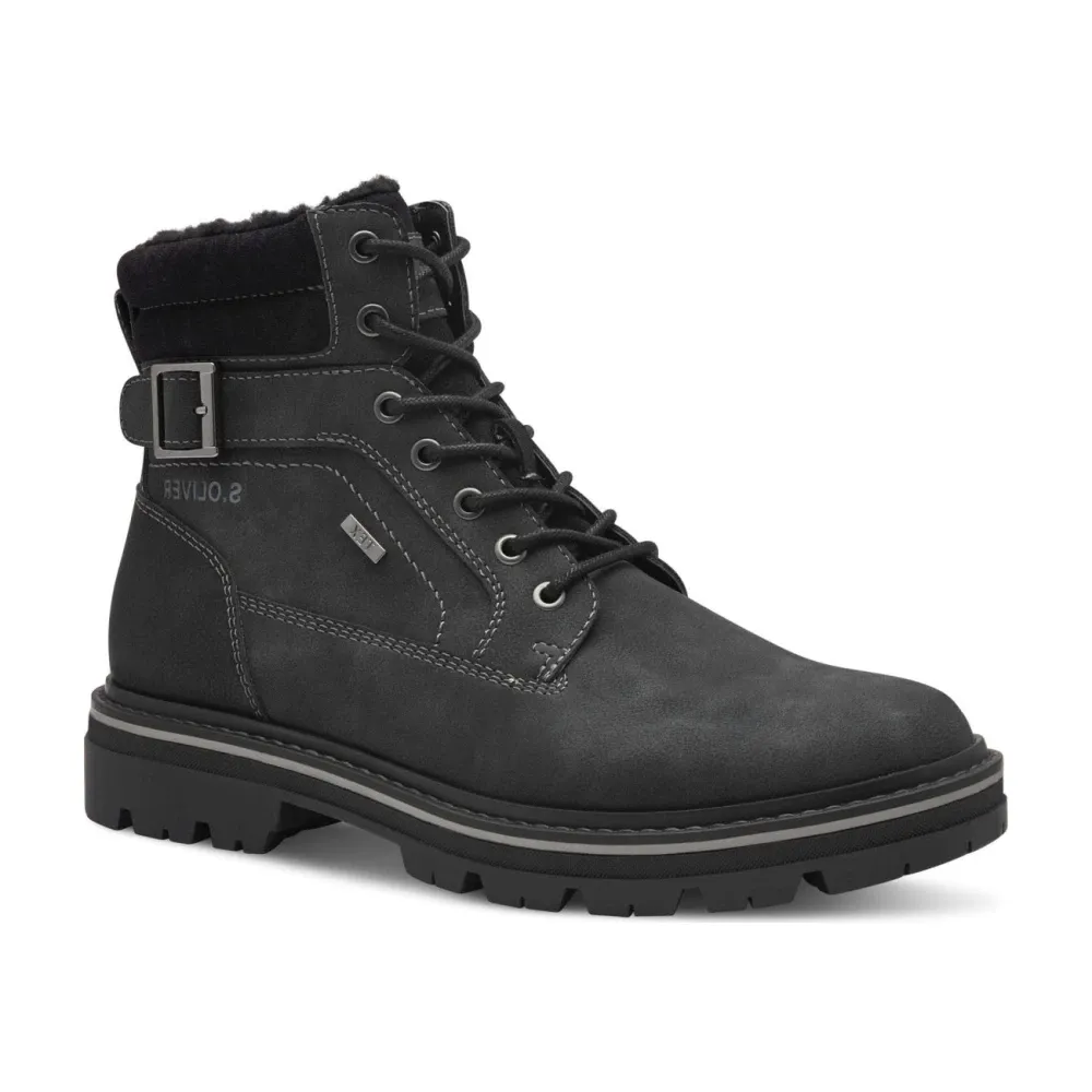 Black Casual Ankle Boots for Men - s.Oliver - Modalova