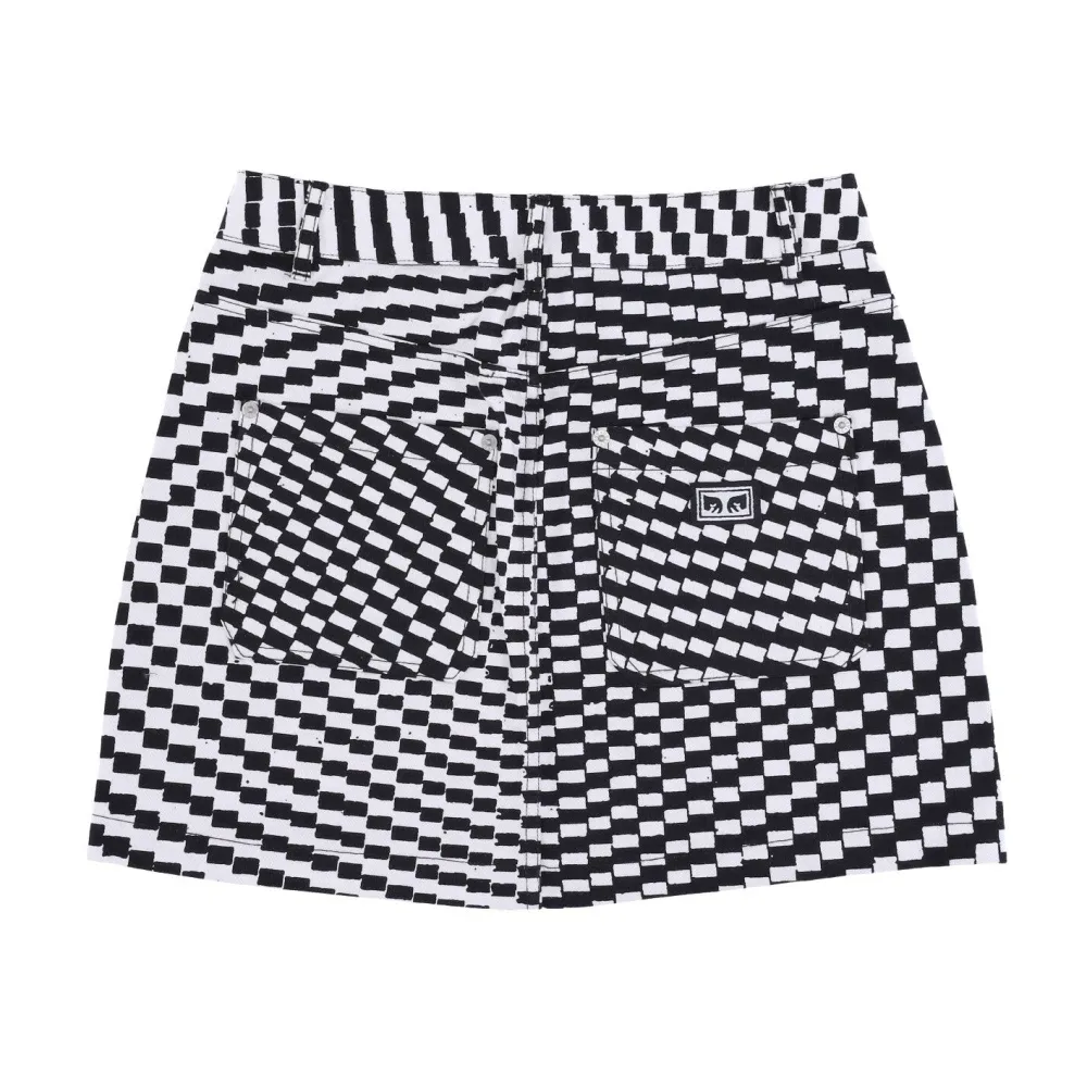 Black Multi Mini Skirt with Pockets - Obey - Modalova