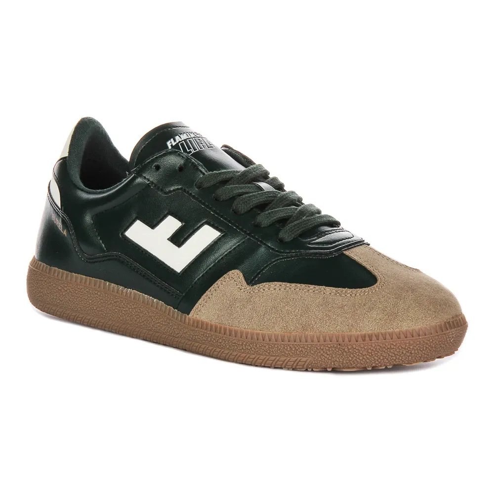 Green Slim Vegan Trainers - Flamingos' Life - Modalova