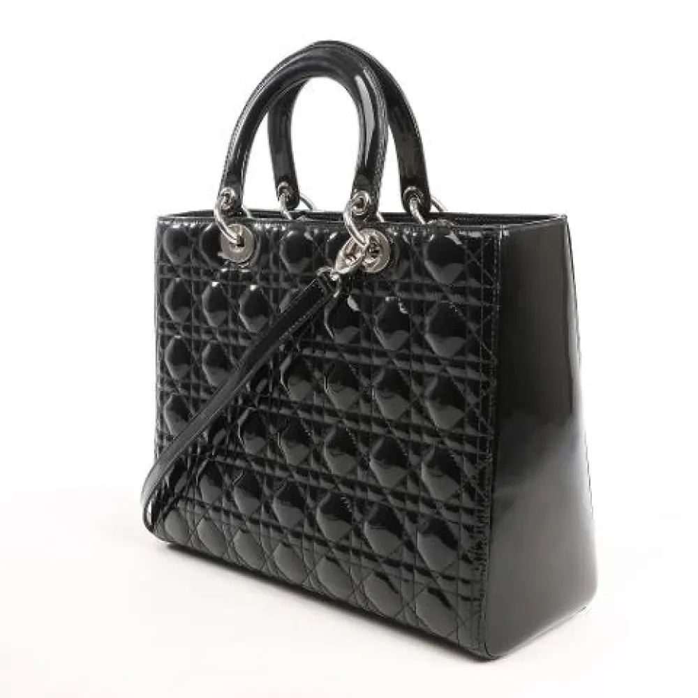 Pre-owned Vintage Leather Handbag - Dior Vintage - Modalova