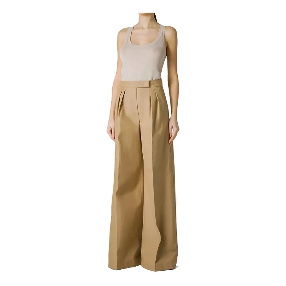 Brown Flared Leg Trousers - Max Mara - Modalova