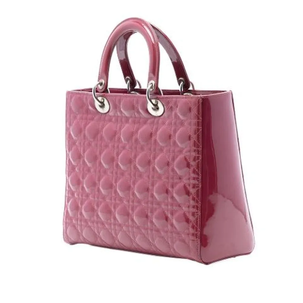 Pre-owned Vintage Leather Handbag - Dior Vintage - Modalova