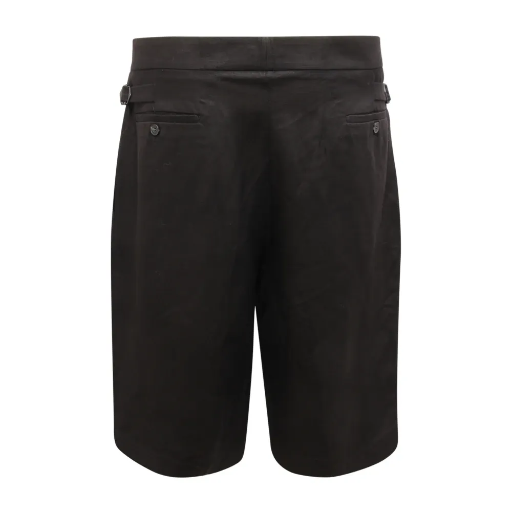 Linen Mix Bermuda Shorts Black - Patrizia Pepe - Modalova