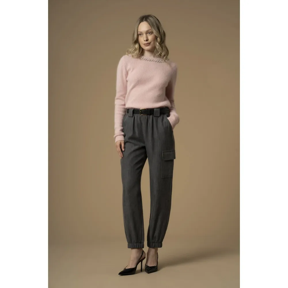 Cargo Style Relaxed Fit Trousers - Kocca - Modalova