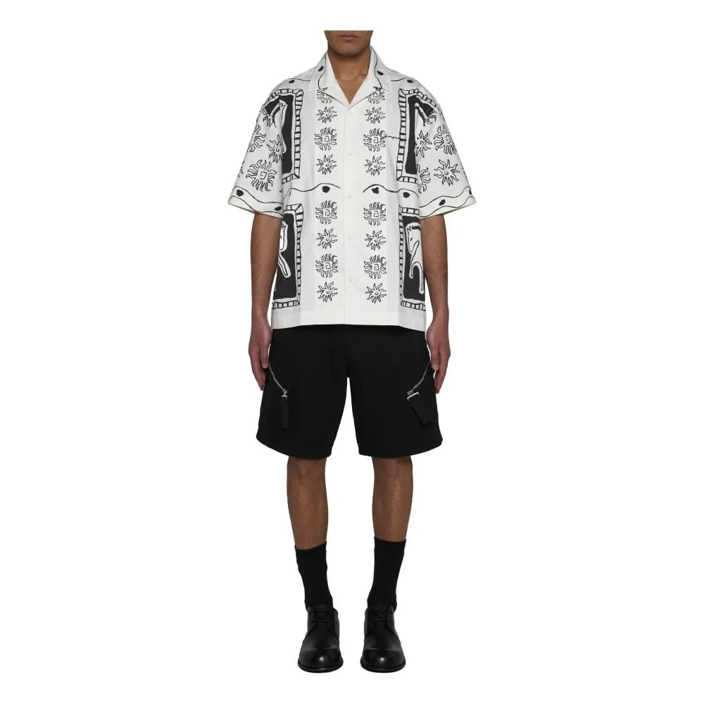 Black Canvas Shorts with Pockets - Jacquemus - Modalova