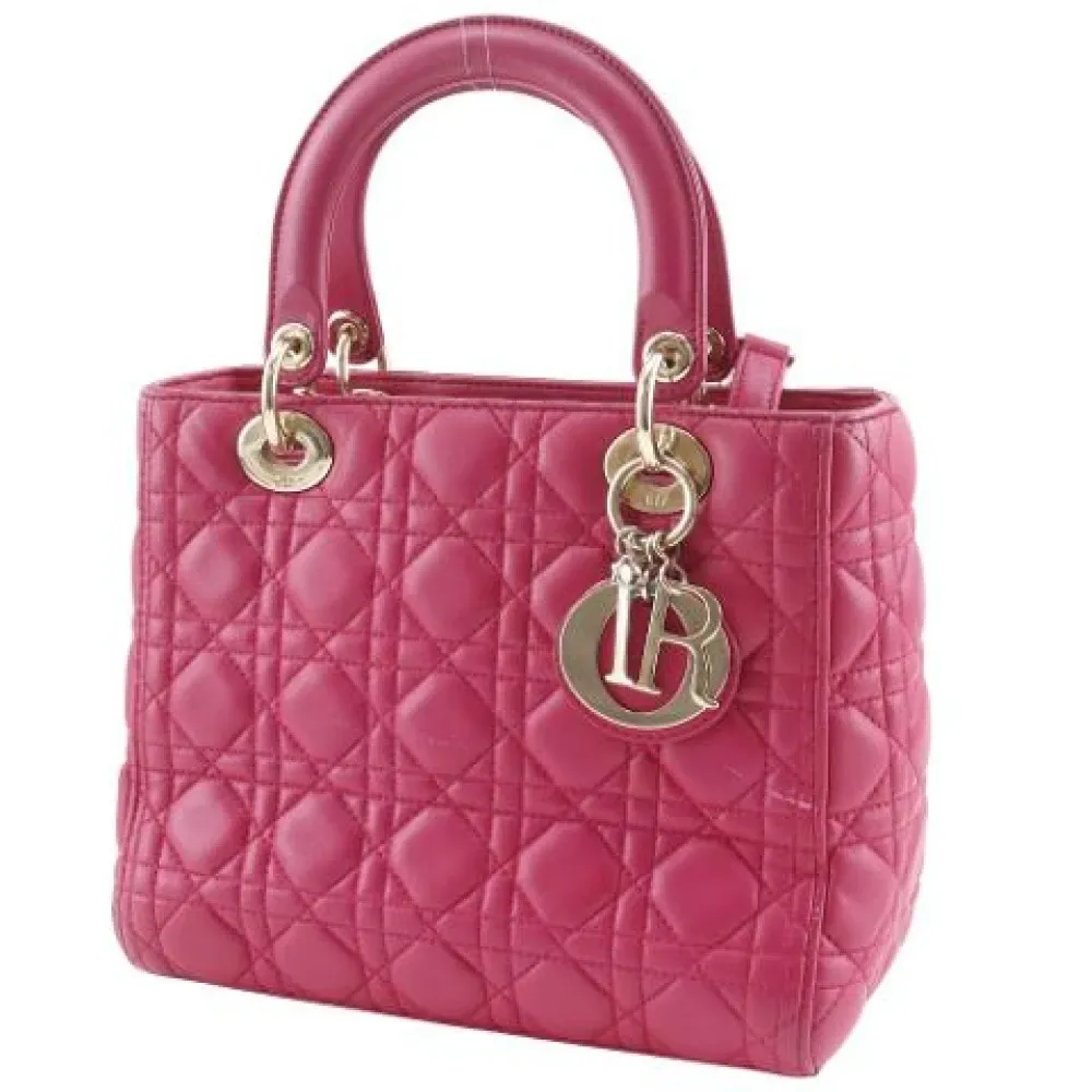 Pre-owned Vintage Leather Handbag - Dior Vintage - Modalova
